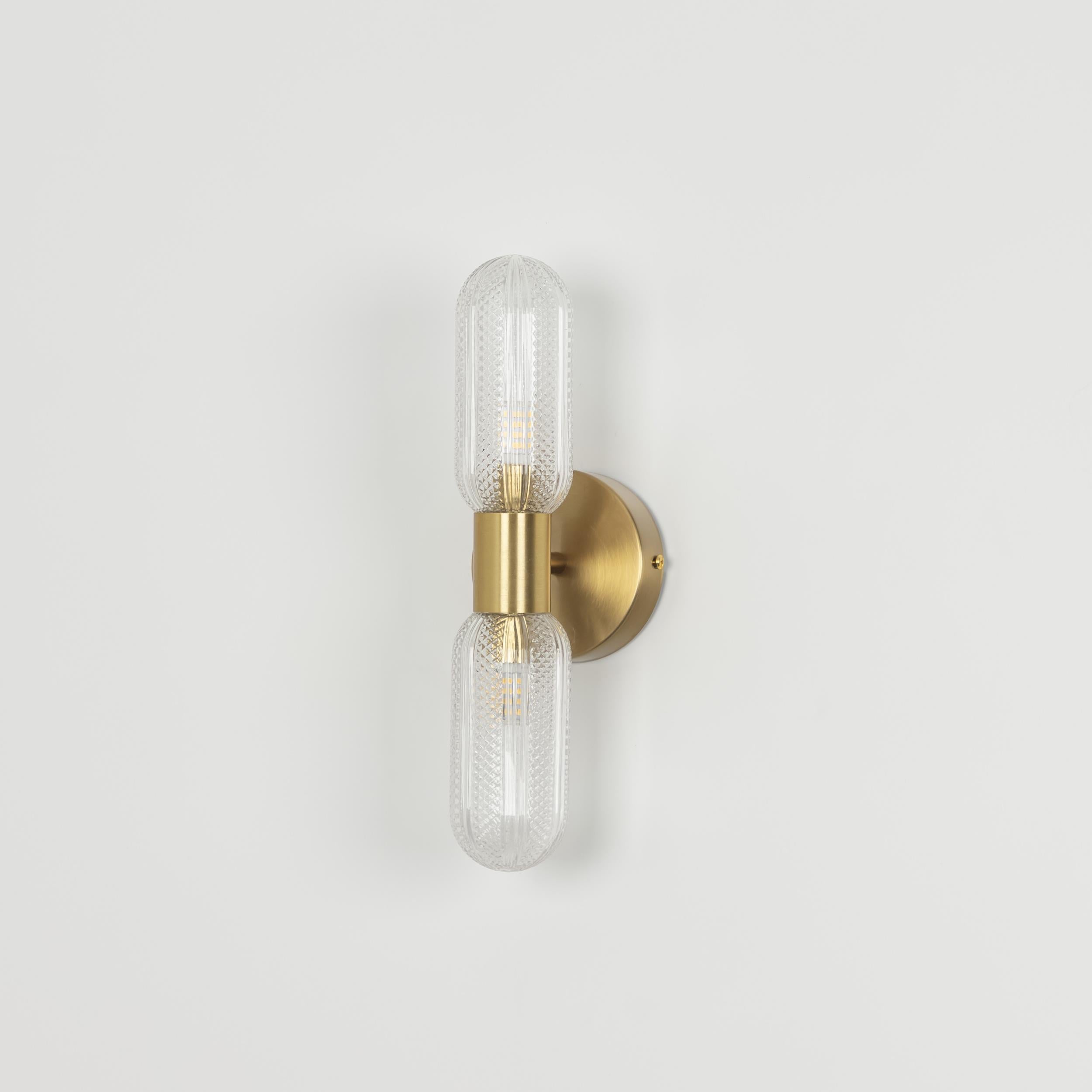 Ottava Set Of 2 Transparent Antique Wall Sconce - Heka Lighting & Trading Limited