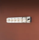 Panama Six Transparent Acrylic Black Led Wall Sconce - Heka Lighting & Trading Limited