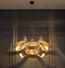 Papirus Double-Stacked Oak Pendant Light Chandelier - Heka Lighting & Trading Limited