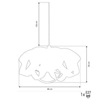 Papirus Mid-Size Wenge Pendant Light Chandelier - Heka Lighting & Trading Limited