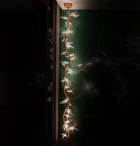 Peru Brass Transparent Swallow Glass Chandelier 300Cm - Heka Lighting & Trading Limited