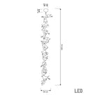 Peru Brass Transparent Swallow Glass Chandelier 300Cm - Heka Lighting & Trading Limited
