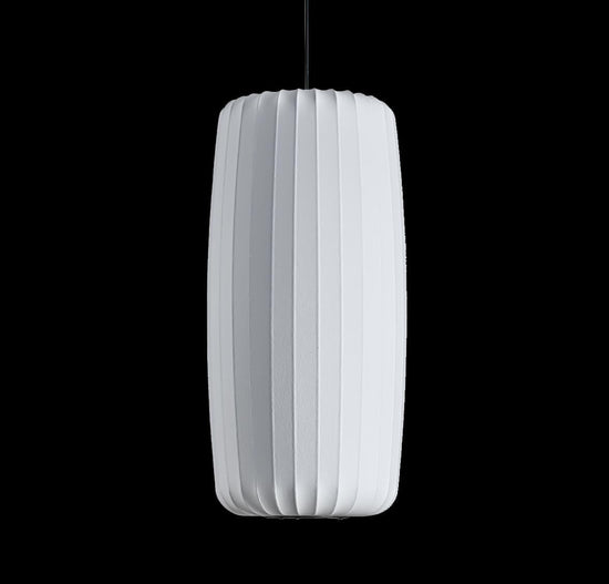 Planet Soft Touch White Cylinder Pendant Light Chandelier 34 Cm