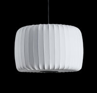 Planet Soft Touch White Cylinder Pendant Light Chandelier 54 Cm - Heka Lighting & Trading Limited