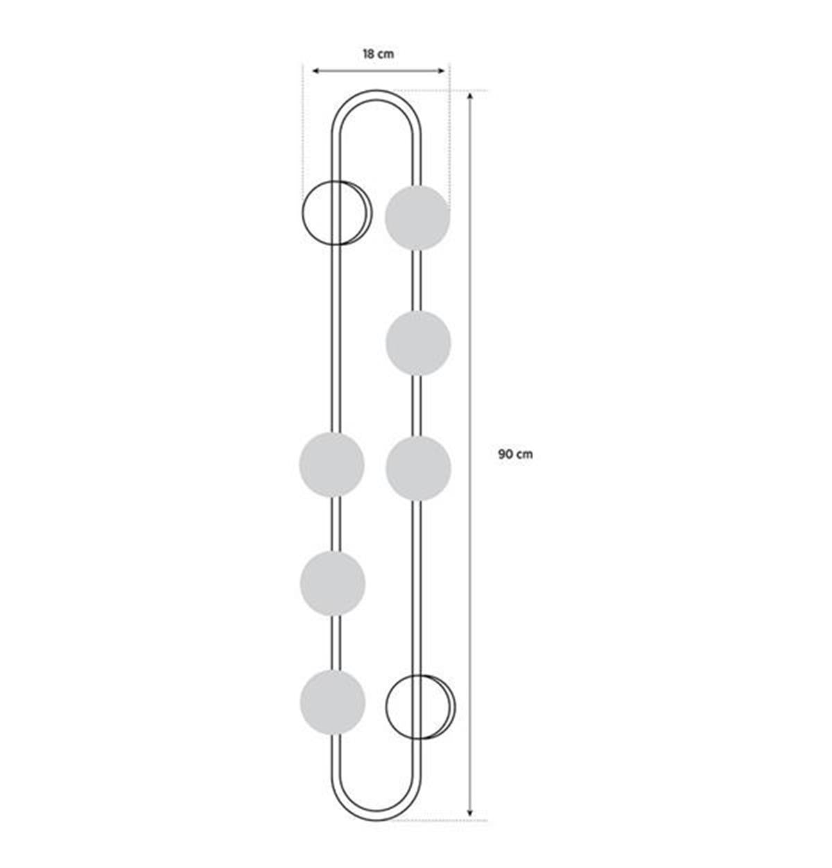 Pontus 6 Hooks Antique Wall Sconce - Heka Lighting & Trading Limited
