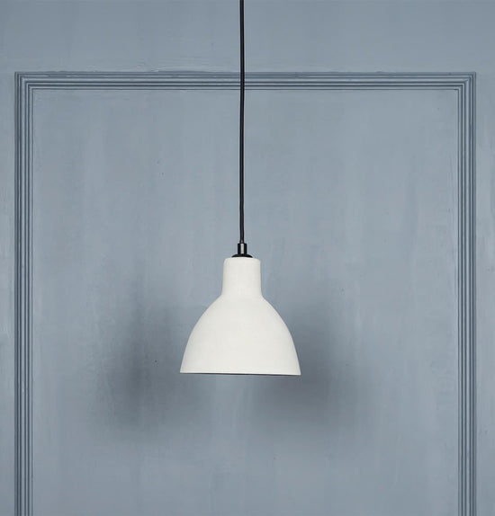 Pot Concrete White Pendant Light