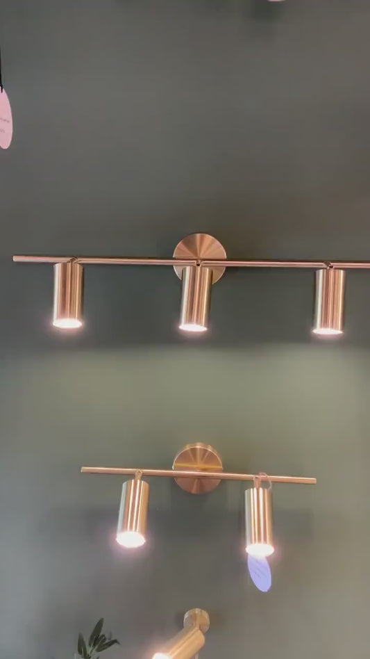 Modern Minimalist Design Brass Wall Lamp, Art Deco Tube Sconce, Housewarming gift Wall Light, Spot Lighting. MODEL : KOZA