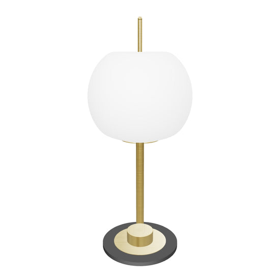 Apple Opal Glass Table Lamp 25 Cm | Modern Decorative Lighting For Homes & Hotels