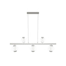 Bükreş 5-Piece Chrome Stainless Dining Table Chandelier