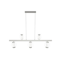 Bükreş 5-Piece Chrome Stainless Dining Table Chandelier