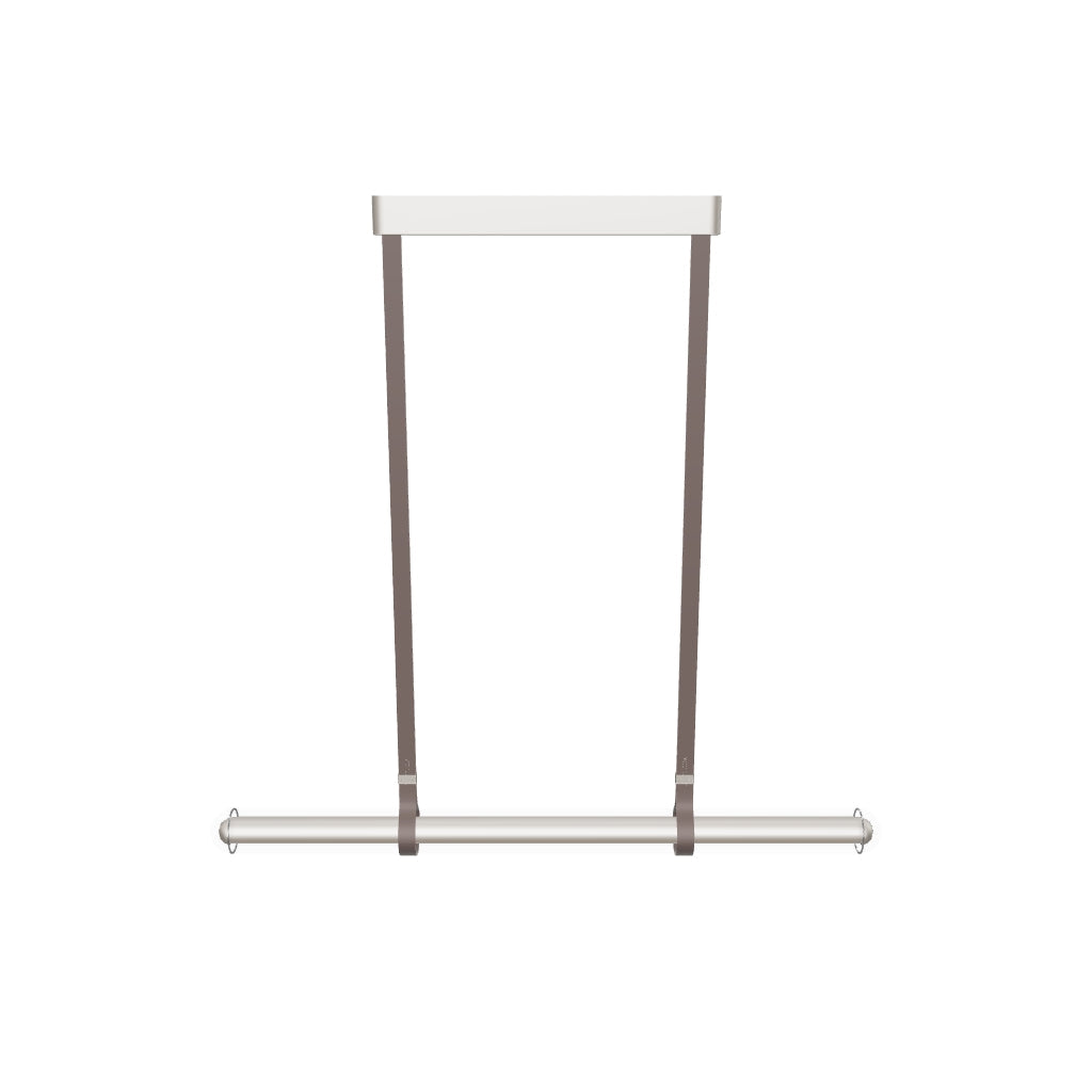 Bermuda Transparent Glass Beige Dining Table Chandelier 120 Cm