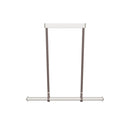 Bermuda Transparent Glass Beige Dining Table Chandelier 120 Cm