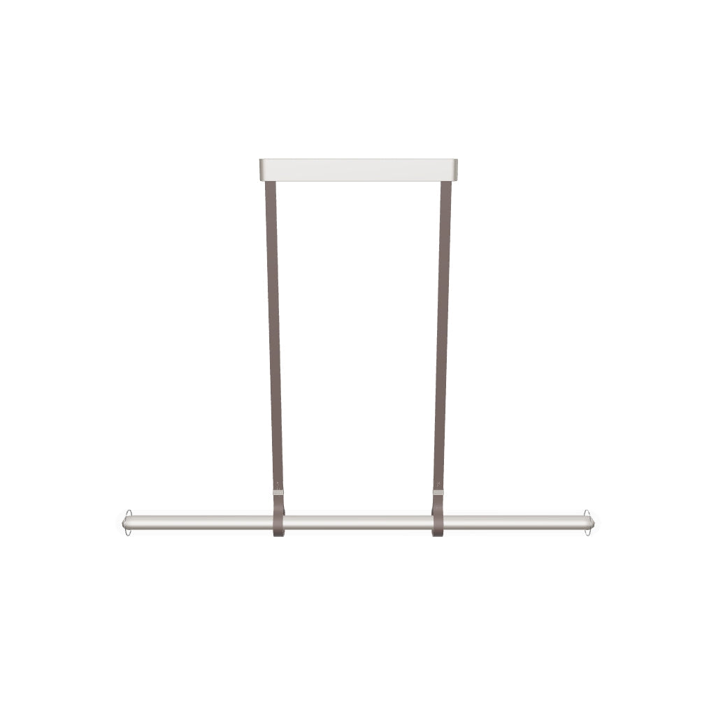 Bermuda Transparent Glass Beige Dining Table Chandelier 150 Cm