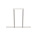 Bermuda Transparent Glass Beige Dining Table Chandelier 150 Cm