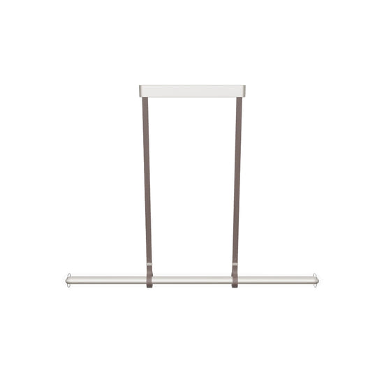 Bermuda Transparent Glass Beige Dining Table Chandelier 150 Cm