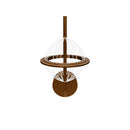 Carina Globe Transparent Acrylic Gold Led Wall Sconce 14 Cm