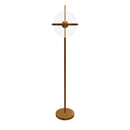 Carina Globe Transparent Acrylic Gold Floor Lamp 33 Cm