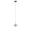 Carina Single Transparent Acrylic Gold Pendant Light Chandelier 20 Cm