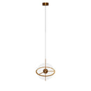 Carina Single Transparent Acrylic Gold Pendant Light Chandelier 40 Cm