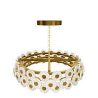 Efes Antique Marble Led Chandelier