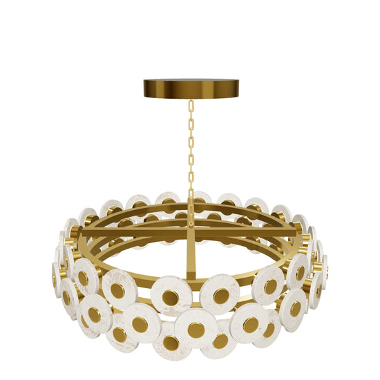 Efes Antique Marble Led Chandelier