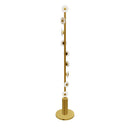Efes Helezon Marble Brushed Brass Floor Lamp