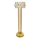Efes Marble Brushed Brass Floor Lamp
