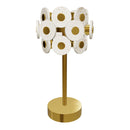 Efes Marble Brushed Brass Table Lamp