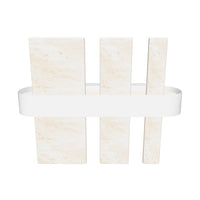 Ekho Marble Brushed Brass Led Wall Sconce