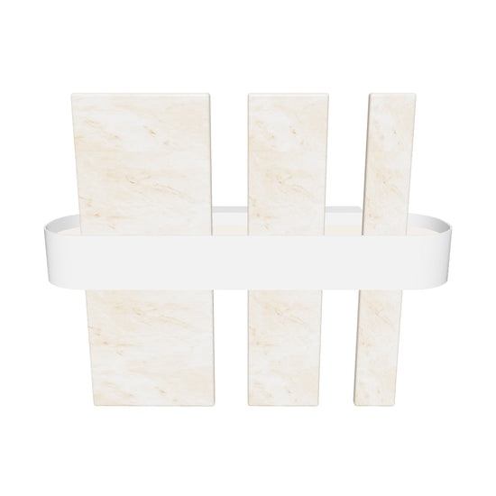 Ekho Marble Brushed Brass Led Wall Sconce