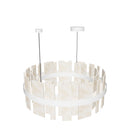 Ekho Marble Brushed Brass Pendant Light Chandelier 80 Cm