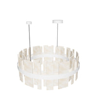 Ekho Marble Brushed Brass Pendant Light Chandelier 80 Cm