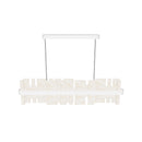 Ekho Marble Brushed Brass Dining Table Top Pendant Light Chandelier 120 Cm