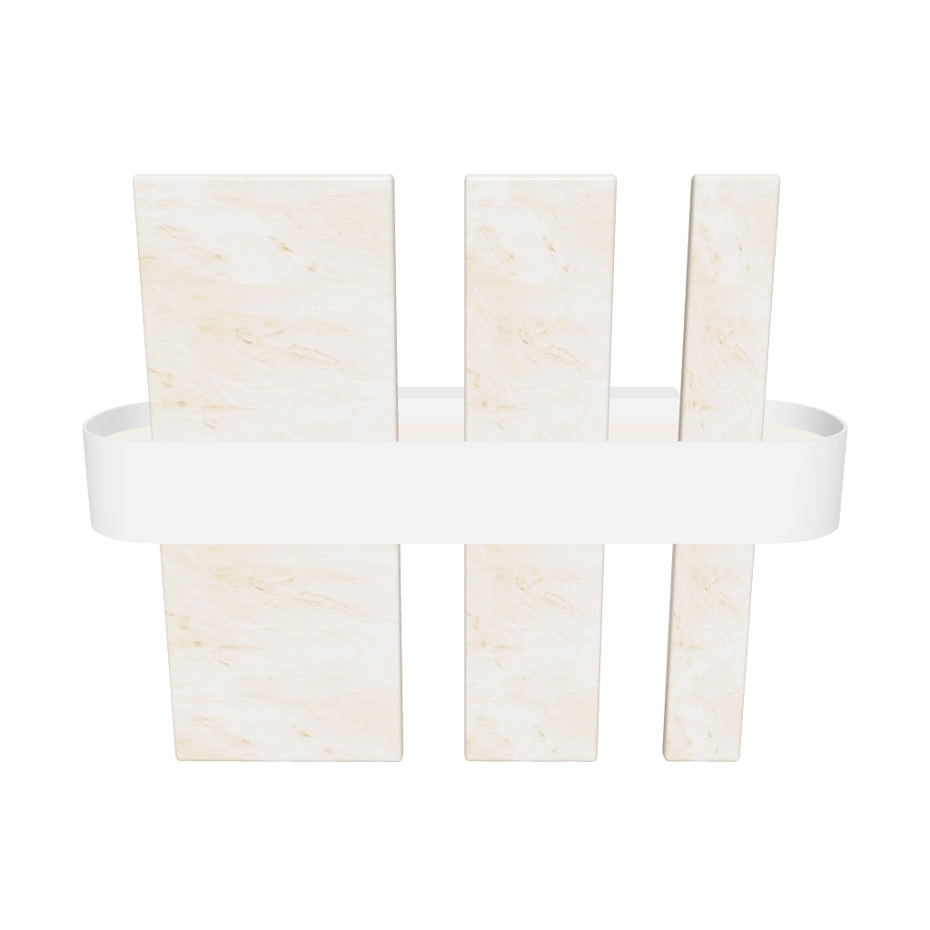 Ekho Marble Platinum Wall Sconce