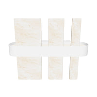 Ekho Marble Platinum Wall Sconce