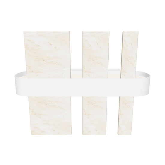 Ekho Marble Platinum Wall Sconce