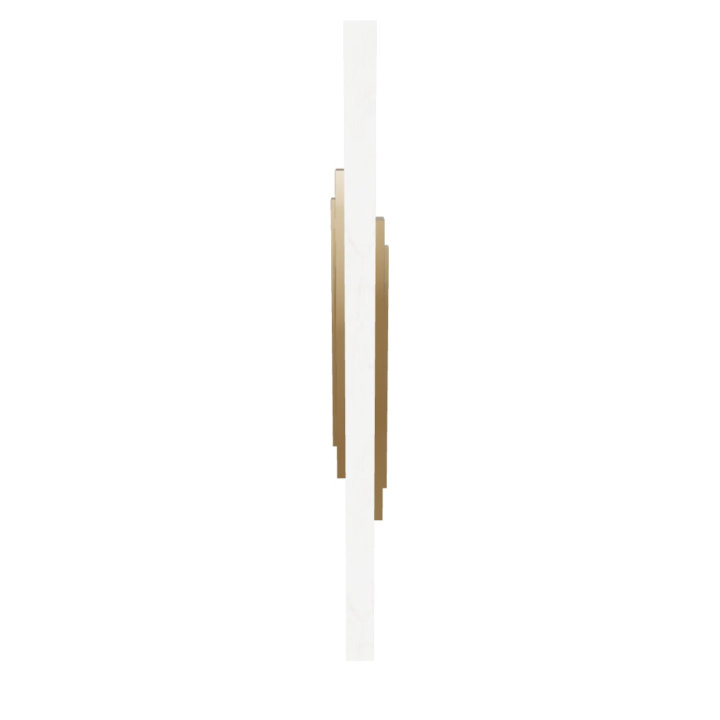 Gabon Marble Brushed Brass Wall Sconce 66 Cm
