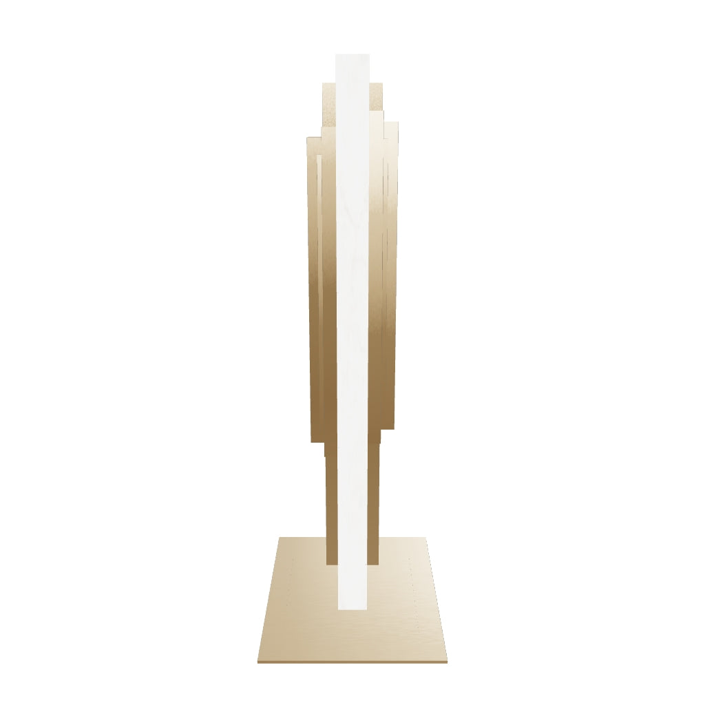 Gabon Marble Brushed Brass Table Lamp