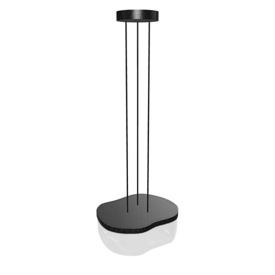 Gambia Honey Glass Black Pendant Light Chandelier 30 Cm