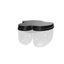 Gambia Three Honey Glass Black Wall Sconce