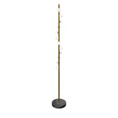 Gine Marble Bulk Brushed Brass Floor Lamp