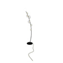 Labranda 6 Smoked Glass Black Leather Floor Lamp
