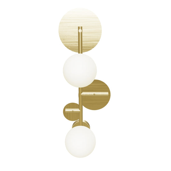 Lahey Soft Double Brushed Brass Wall Sconce