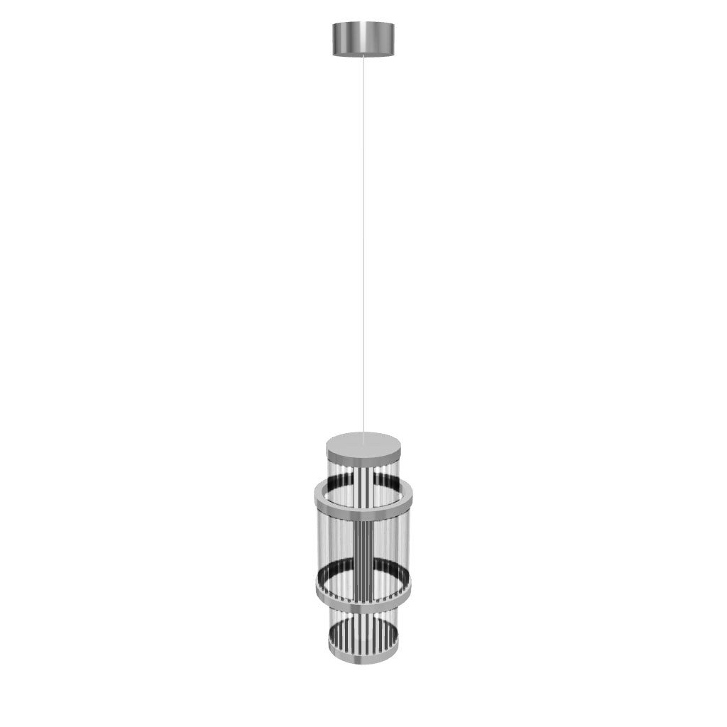 Nablus Transparent Glass Stick Antique Pendant Light