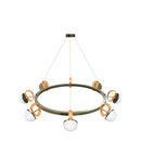 Nepal Platinum Eight Soft Glass Living Room Chandelier 80 Cm