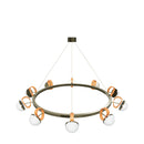 Nepal Platin On Soft Glass Living Room Chandelier 95 Cm