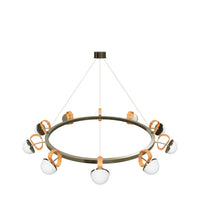 Nepal Platin On Soft Glass Living Room Chandelier 95 Cm