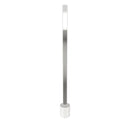 Oslo Platinum Stainless White Acrylic Floor Lamp
