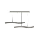 Oslo Platinum Stainless Acrylic Dining Table Chandelier
