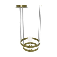 Stockholm Gold Stainless White Acrylic Chandelier 55Cm